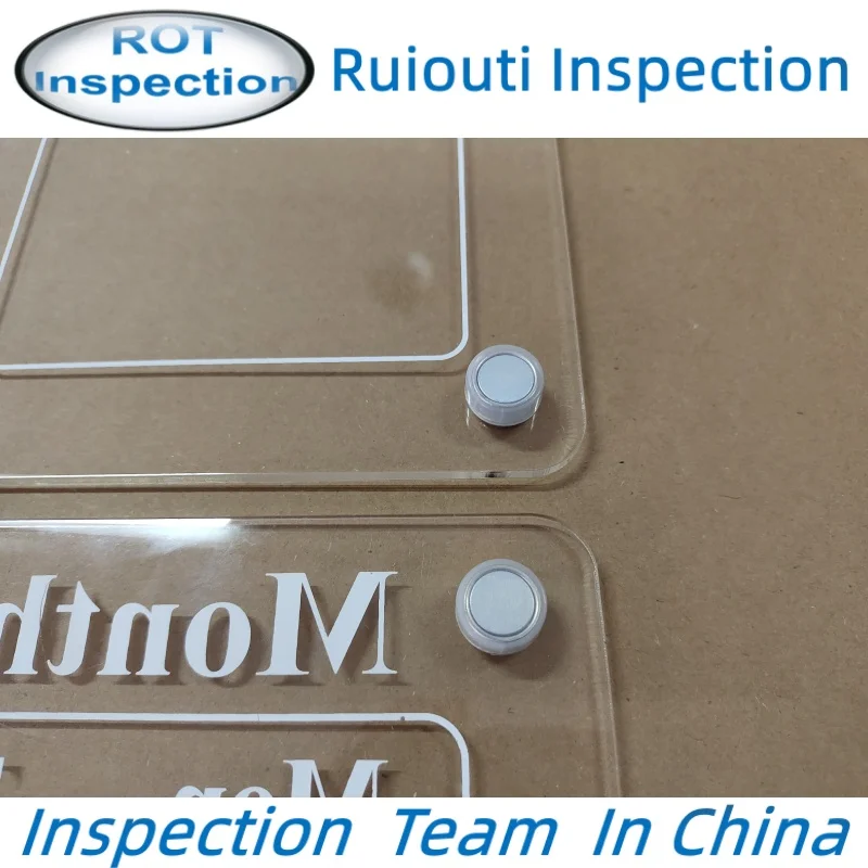 Acrylic calendar third party inspection service and quality check service hangzhou inspection