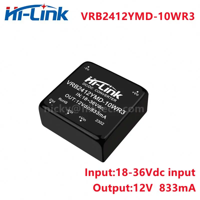 New 10W bulk led DCDC Switching Converter 24V to 12V 833mA VRB2412YMD-10WR3 Isolated Power Supply Module source
