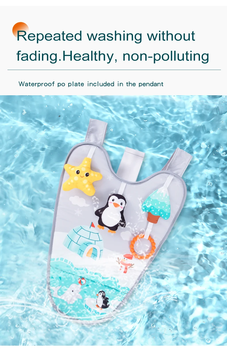 2024 new design Baby Travel Car Activity Center  Baby car seat Sensory toys mirror hanging toy for traveling