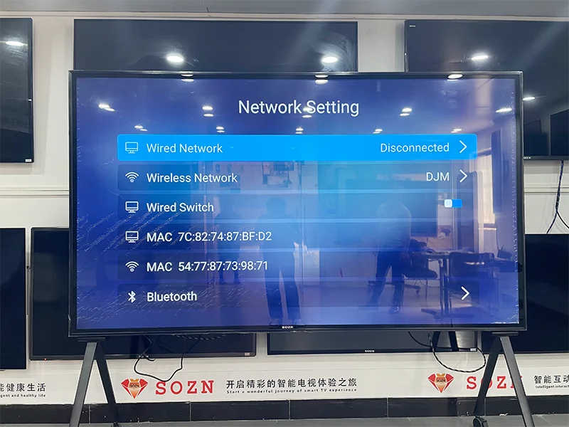 Large screen 100 inch flat screen tv Smart Android numbers 100 inch tv price with tempered glass led tv 100 inch 4k smart