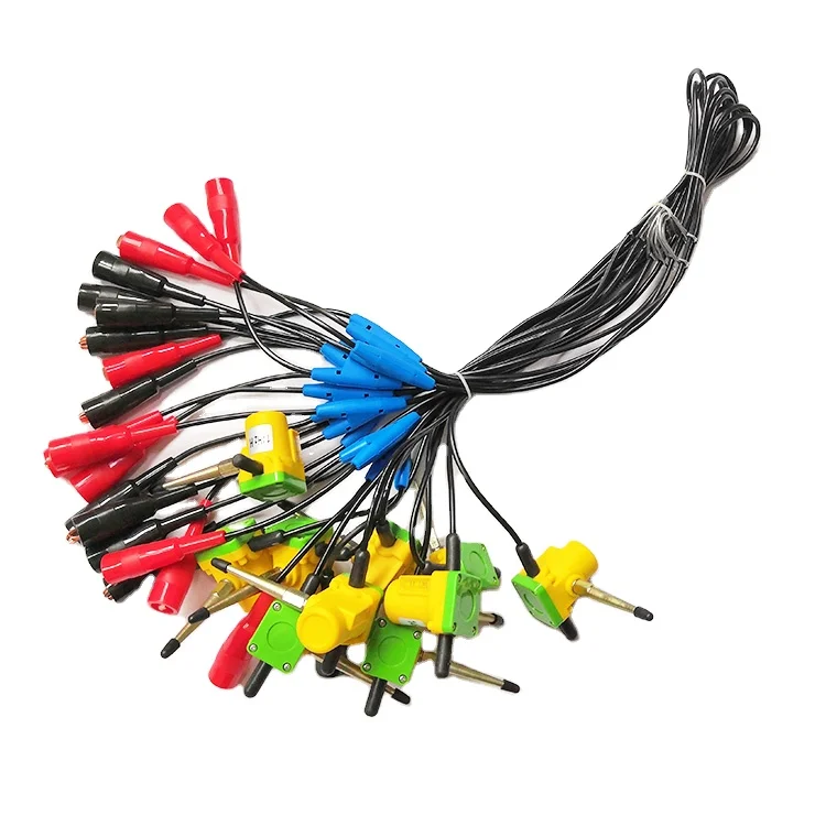 Single SM4 geophone 14Hz Horizontal in waterproof land case with Mueller clips connector, Seismic geophone 14 Hz