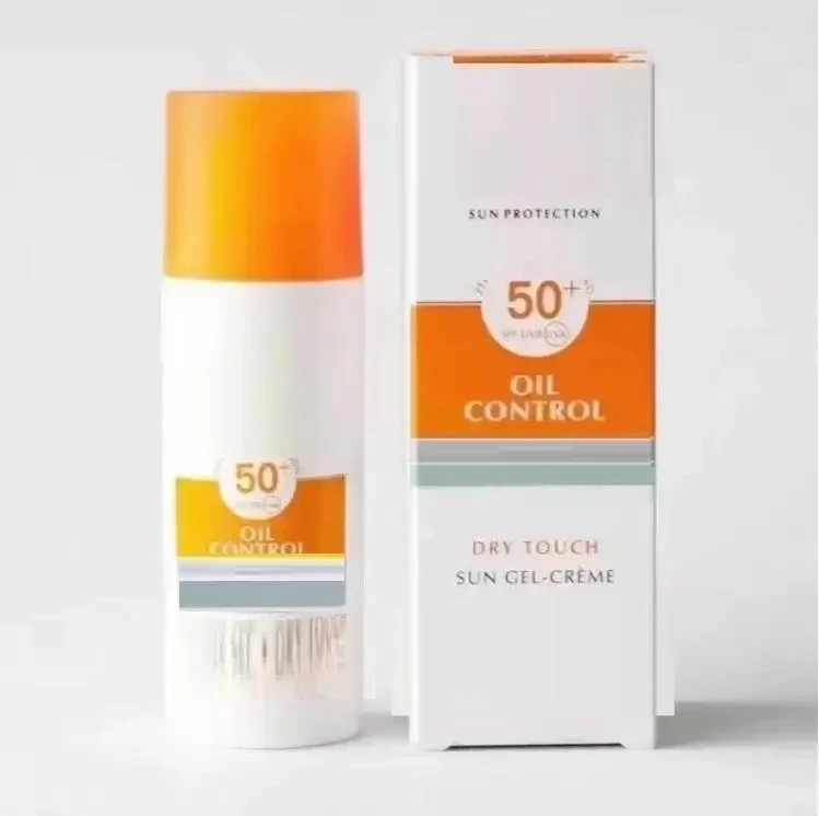 Waterproof sunscreen skin oil control dry touch sun gel cream SPF 50 ultra light sunscreen