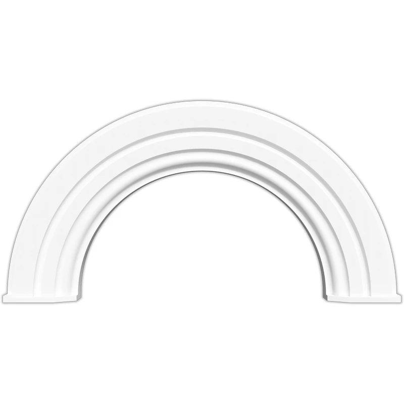 Multiple Color Options China made PU parts weather resistant with Ex-factory price  decorative half round arch trim for window and door trim