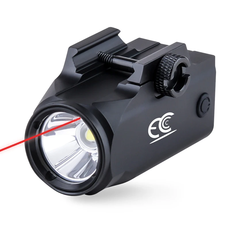 Red Laser Light Combo Hunting 2 in 1Mini Red Laser Sight Dot Tactical Laser Light