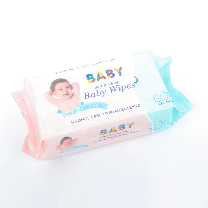2022 Baby Wet wipes Spunlace Fabric Cheap Baby tissue  Non-Alcoholic Cleaning Wet tissue ,Flushable tissue wet wipes