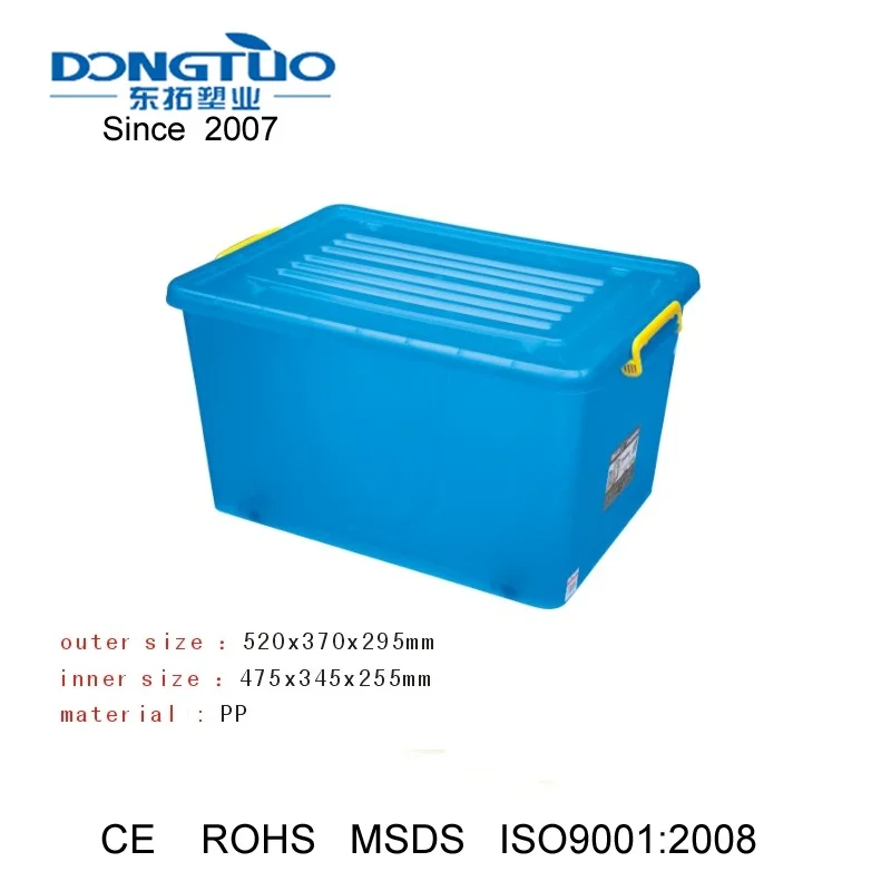 Plastic container with lid handle durable plastic container boxes food grade plastic container