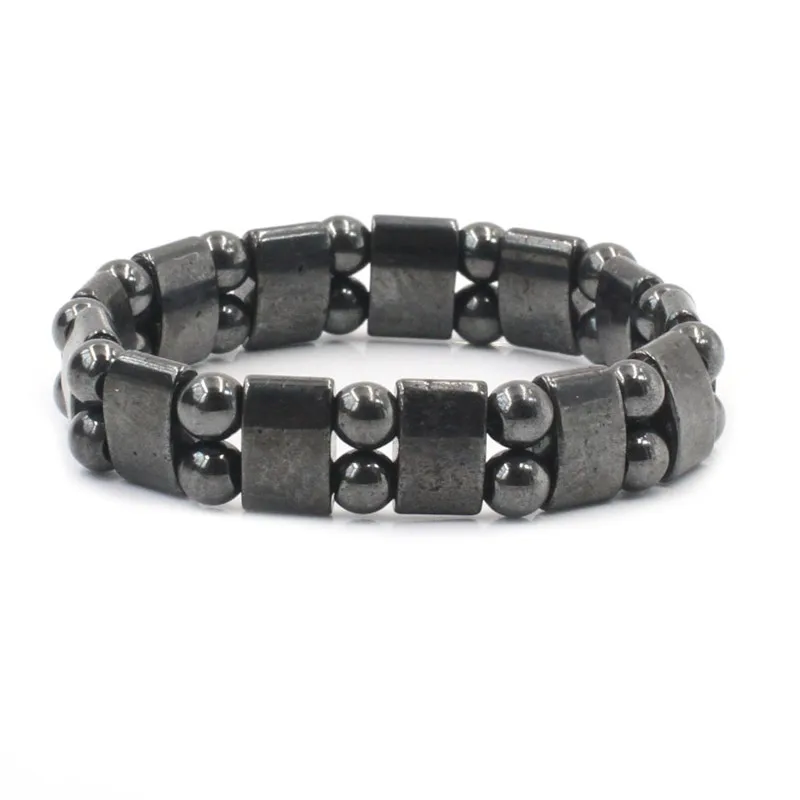 Fashion Natural Hematite Men Bracelets  Charm Handmade Beads Bracelet-3