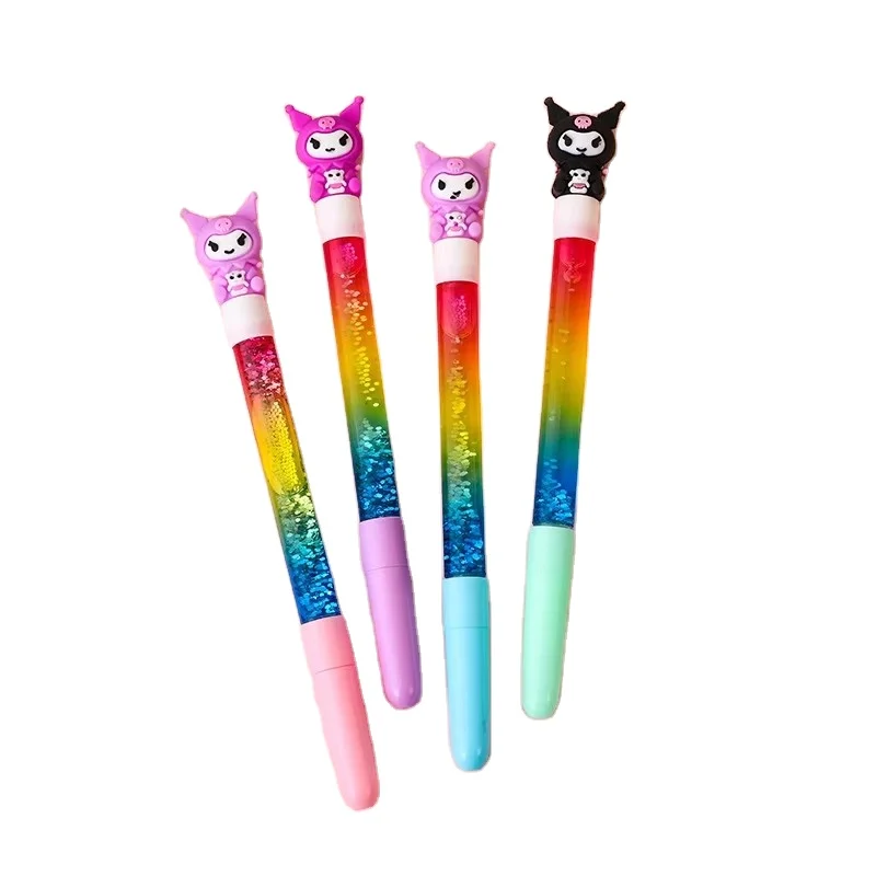 Cartoon Cute High appearance level Kuromi Girl Neutral Pen Gift Pen Melody Quicksand Fairy Stick Neutral Pen
