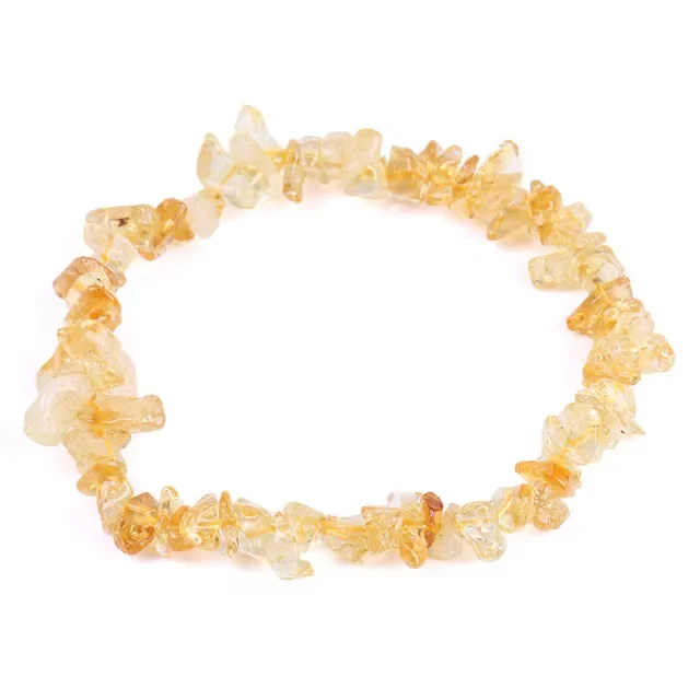 Wholesale Natural Hand Made Crystal Jewelry Citrine Bracelet Precious Stones for Christmas Gifts