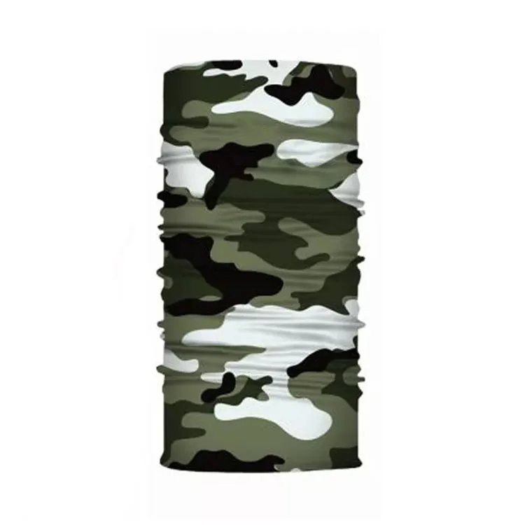 Wholesale custom design printed logo buffs seamless tube tubular bandana scarf face cover neck gaiter for sports