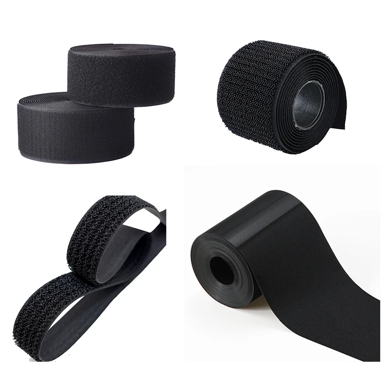 Sew on Tape one side Hook and Loop Shape Tape price soft nylon colorful fire retardant  tape Hook and Loop Fastener