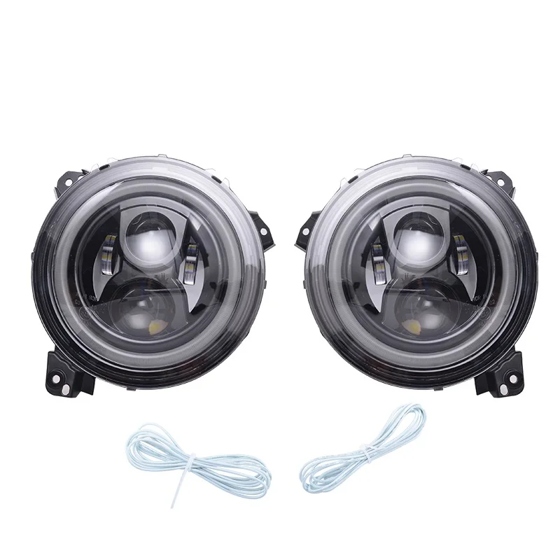 Upgrade Auto Lighting System Front Round Led headlight front lamp  for Jeep wrangle JL 2018+ car lighting