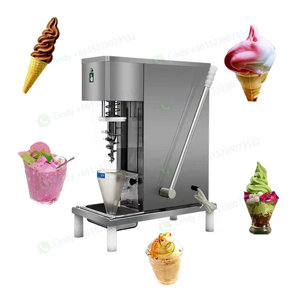 Swirl Real Fruit Ice Cream Blender Swirl Fruits Ice Cream Mixing Machine Stir Frozen Yogurt Ice Cream Mixer