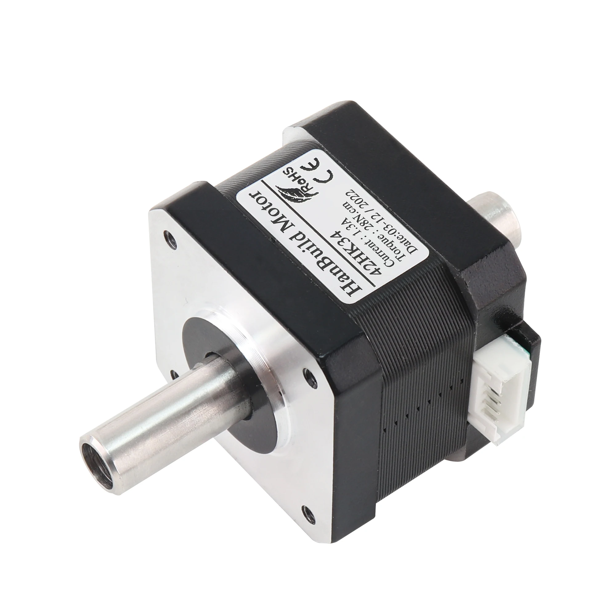 HanBuild Nema17 Stepper Motor 1.3A 28N.CM 42HK34 Hollow biaxial motor 4-lead for CNC 3D printer 42 double shaft motor
