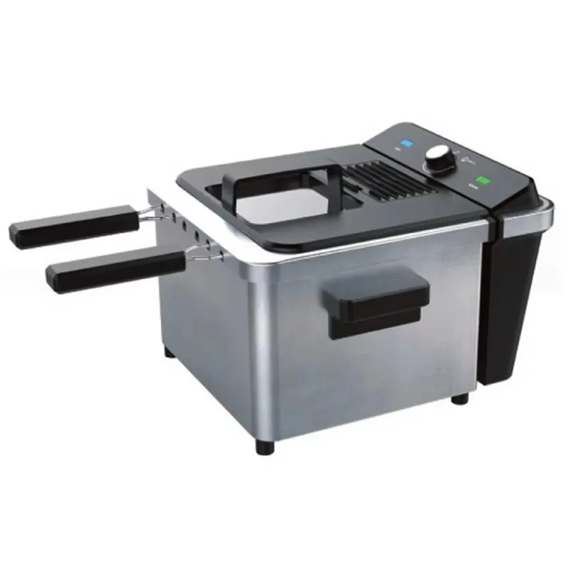 4.5 Liter Stainless Steel Double Basket Deep Fryer