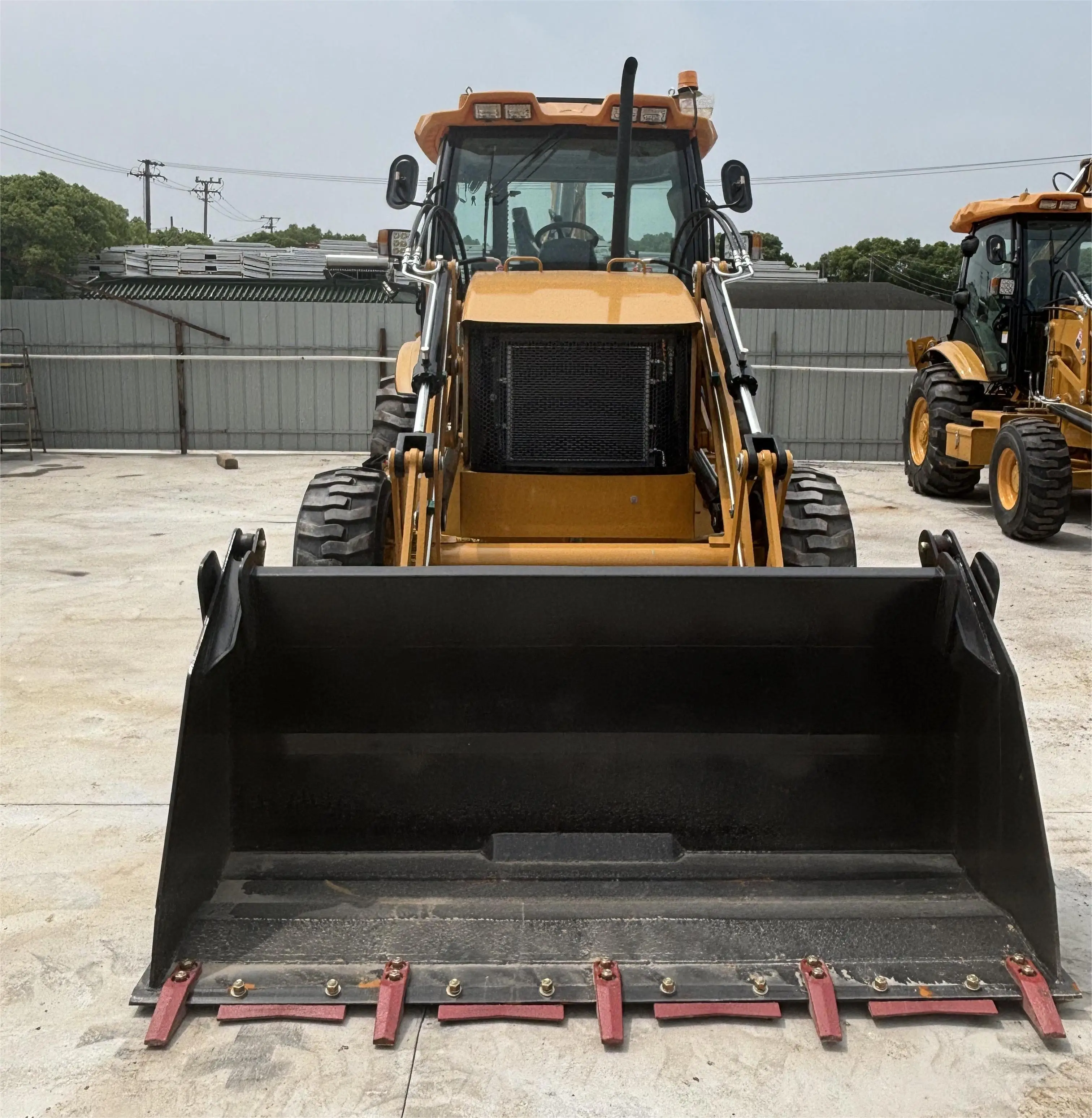 High Quality 4x4 Caterpillar Good Sale Cat 420f Backhoe Loader With H-shaped Stand