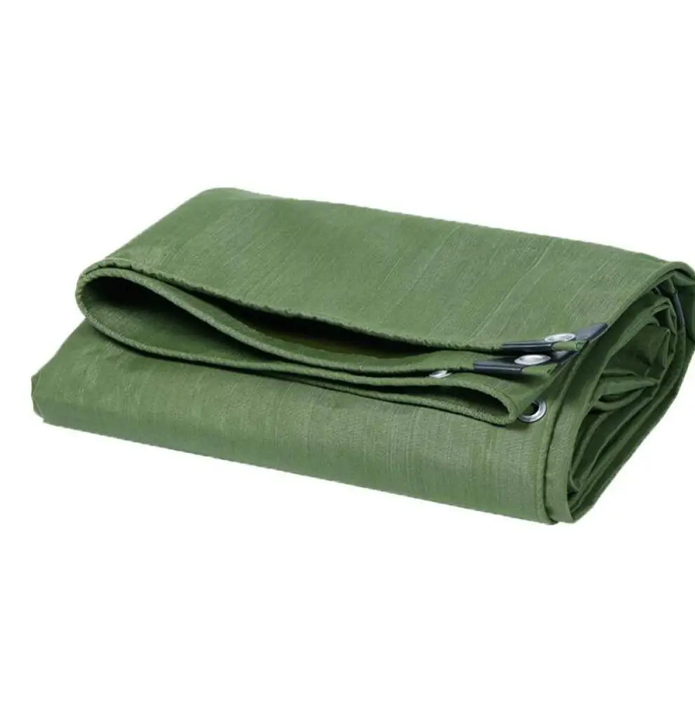 truck canvas pvc tarpaulin green canvas tarps portable lightweight waterproof rain tarp for cover