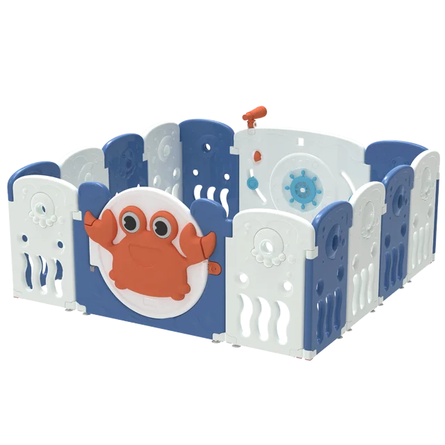 2020 new design ABST luxury plastic children safety fence baby play yard kids plastic Sea-World Playpens