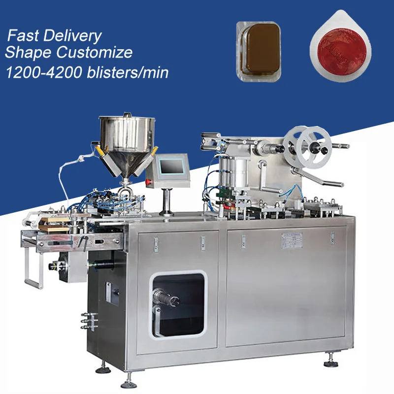 DPB150 Automatic Blister Packing Machine For Butter/Honey/Ketchup