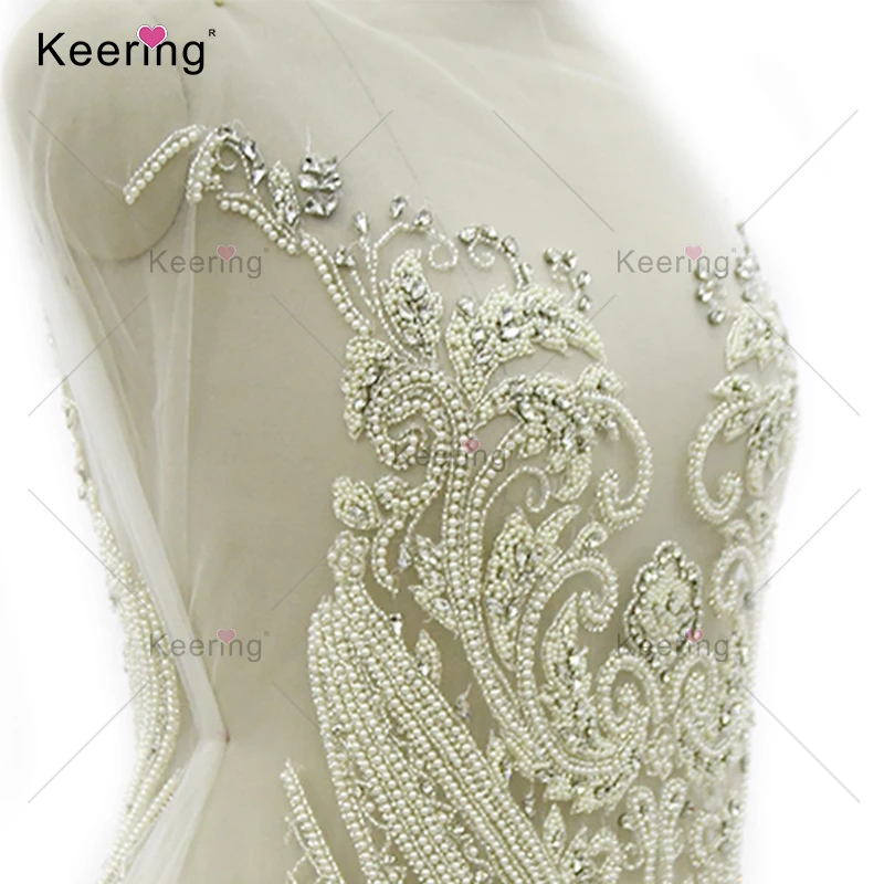 Модные красивые драгоценные камни вышитые бисером камень кристалл горный хрусталь аппликации для платья платье для свадебных церемоний, WDP-069
