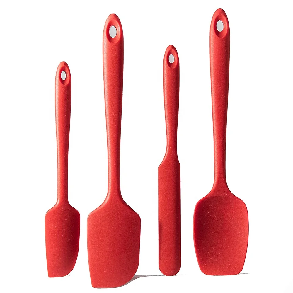 Kitchen ware utensil set Heat Resistant Silicone Spatula Set Non-Stick Flexible Silicone Rubber Spatula