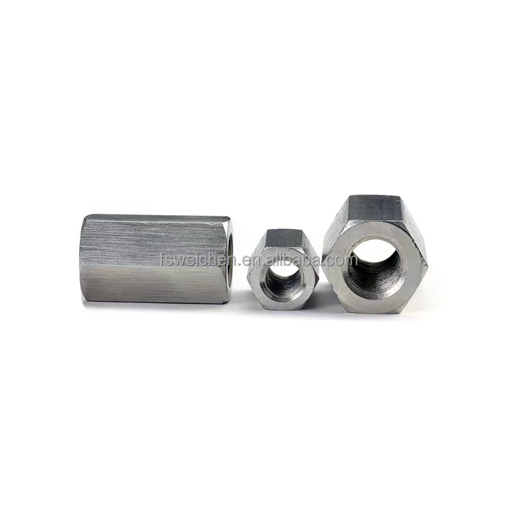 ASTM A194 Heavy Industry Hex Coupling Nuts Threaded Rod Connector Nut