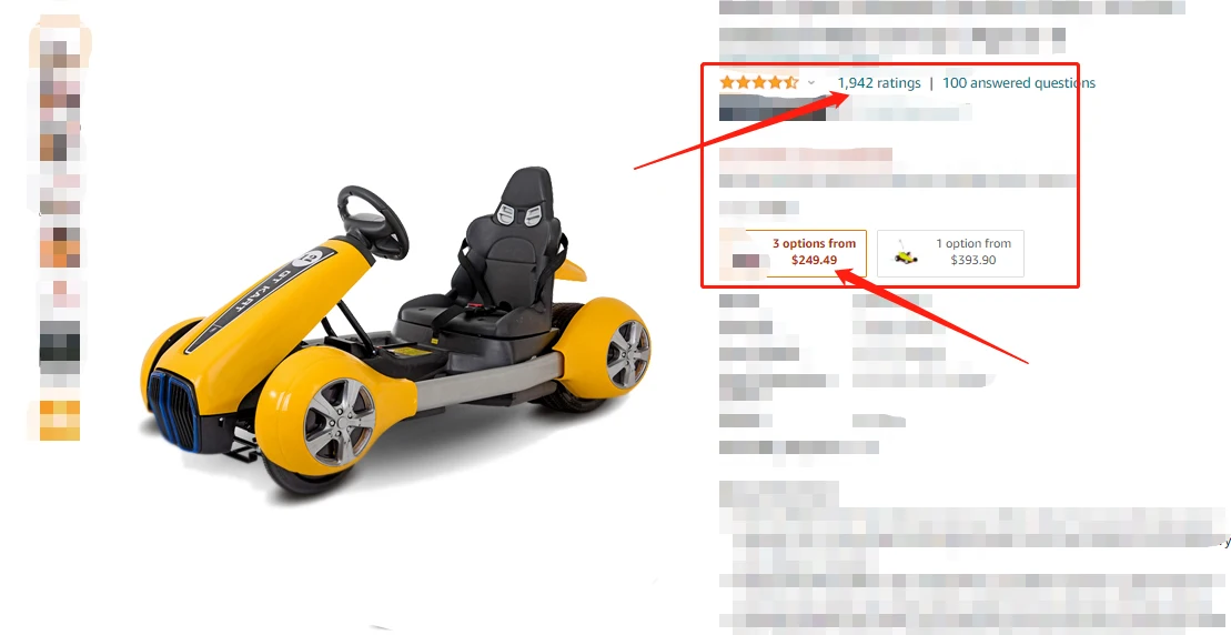 New Popular Go Karts For Kids 8-14 Self-Resetting cheap buy ride on toy electric karting go cross buggy kart with 4 wheel drive
