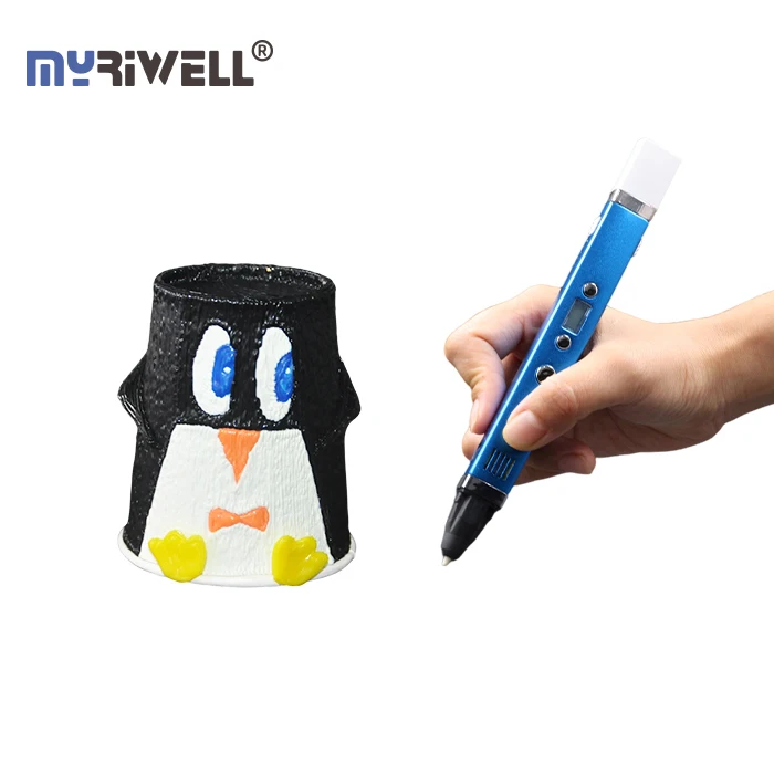 3d pen with ABS PLA PCL 1.75mm filament lcd monitor printer promotional pens with name