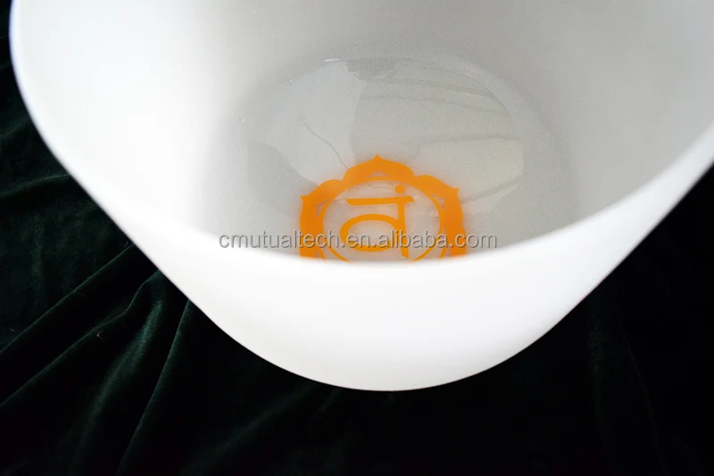 free mallets Chakra mark Singing Bowl  Set  432 HZ Color gradient 7pcs of 6-12inch Kristall-Klangschale