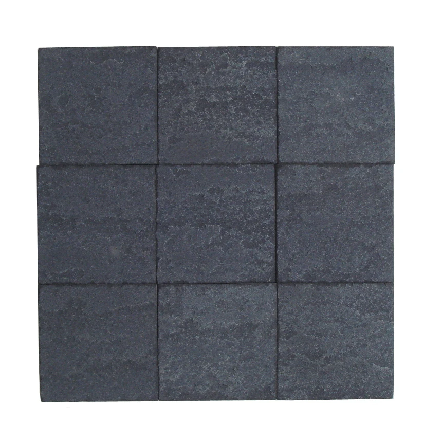 Лучшее качество низкая цена натуральный Китай черный базальт лавовый камень плитка