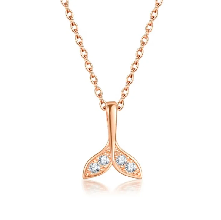 
Кулон в виде рыбьего хвоста из серебра 925 пробы с позолотой 18 карат 