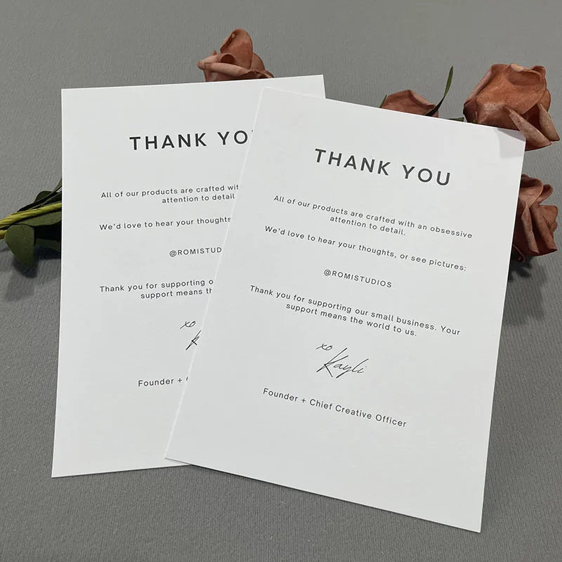 Wholesale Envelopes And Thank You Card Set For Small Business With Customized Printing Your Logo Paper Business Greeting Cards