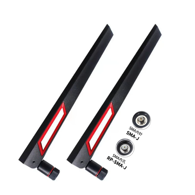 Auden 3dbi 5dbi 2.4ghz 5.8ghz 6e dual band omni pcb rubber stick  rp sma tnc male external asus ap wifi router antenna