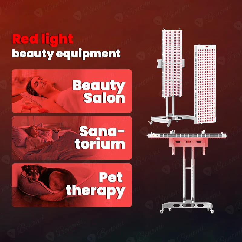 Red Skin Led Physical Therapy 660Nm 850Nm Pain Relief Device Anti Aging Head And Face Panel Lamp Light For Face Neck Pain Reli