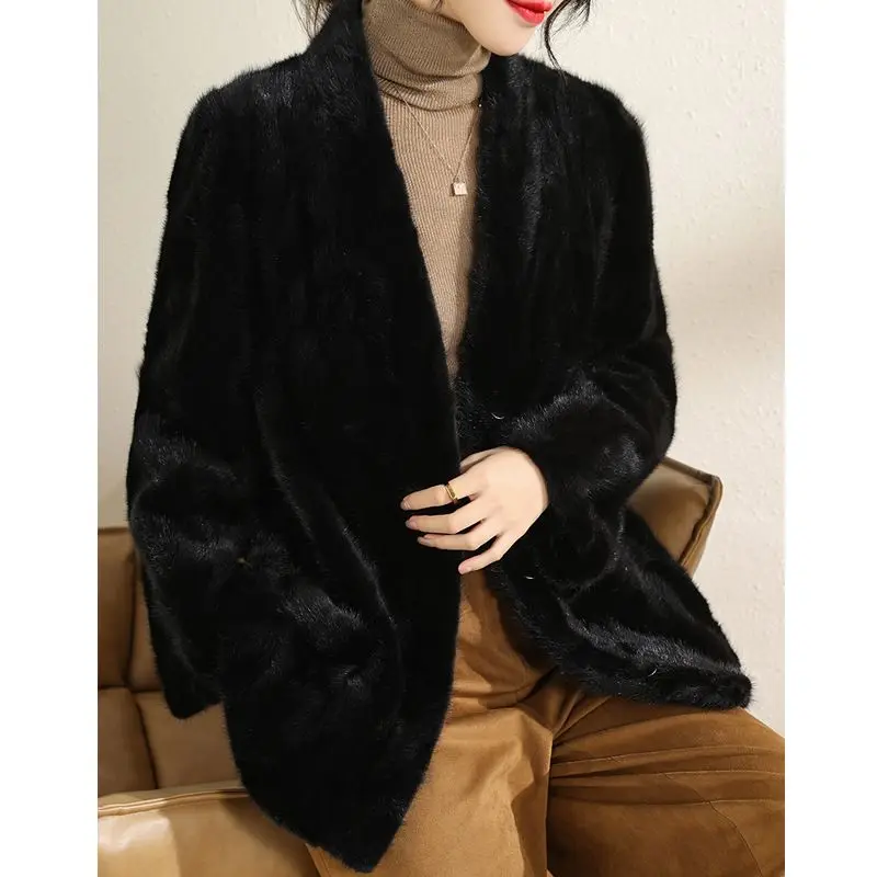High quality wholesale 2022 New Winter Mink Coat Ladies Short Fur Coat