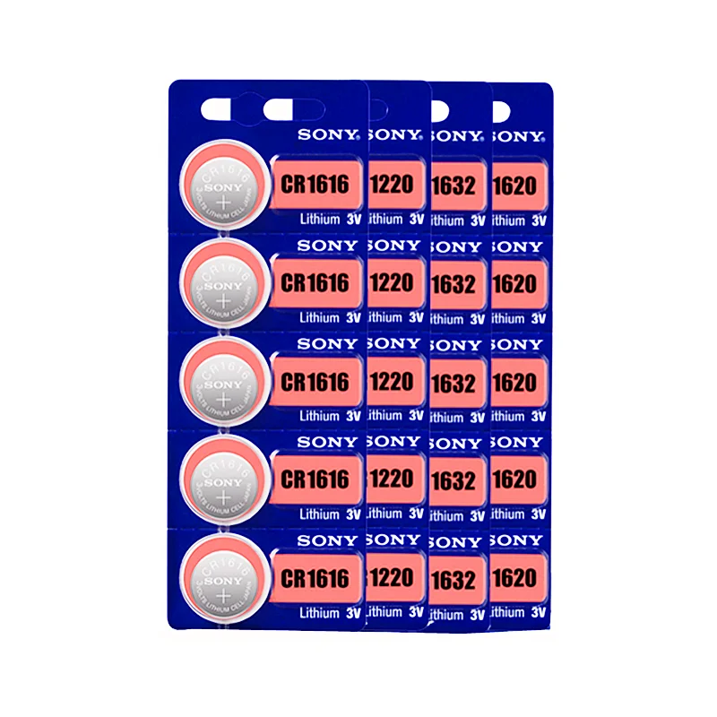 2025 1632 1620 1616 1220 Button Cell Battery 3V Lithium Manganese Batteries Wholesale CR2032 2016 for Sony Litihum Cell Cr920