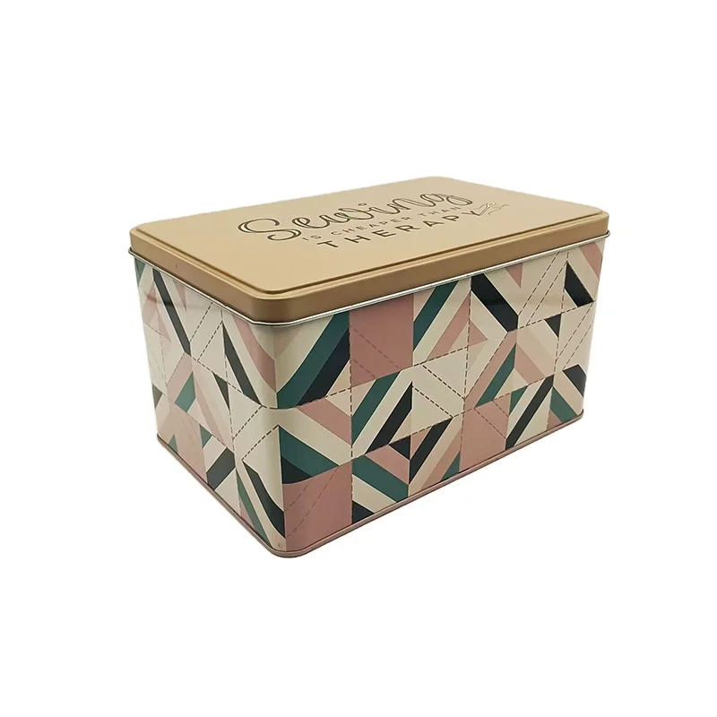 OEM Factory Direct Sale Rectangular Tinplate Metal Can Toolbox Sewing Kit