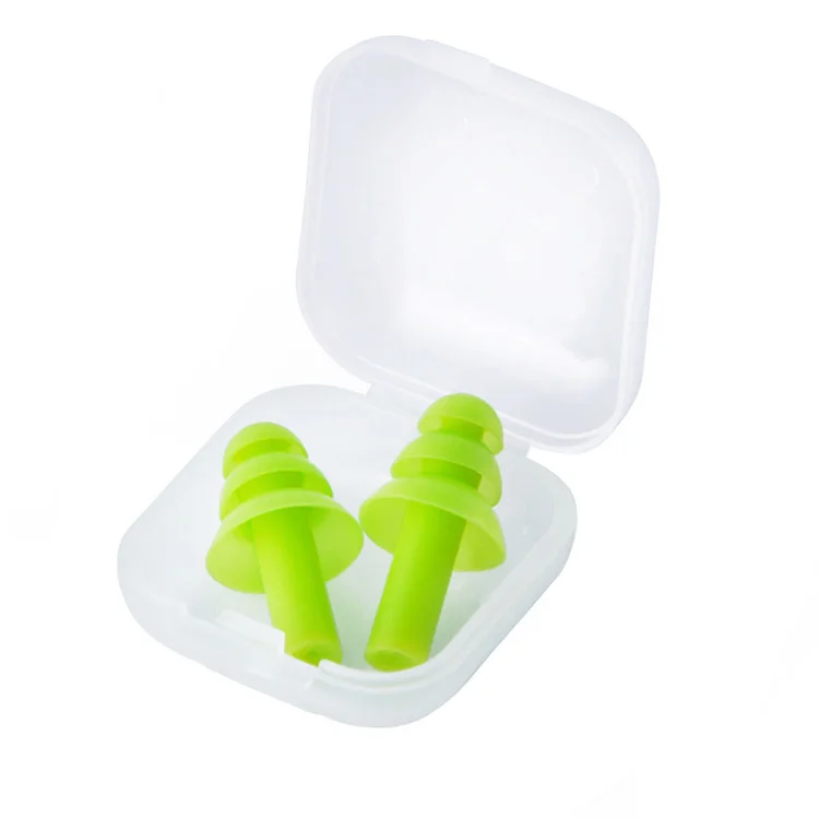 High Fidelity Earplugs Noise Cancelling Silicone Green Ear Plugs for Concerts