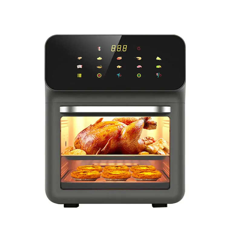 High Quality 10L 1300W Food Grade Kitchen Appliances Digital Without Oil Electric Air Fryer Toaster Oven