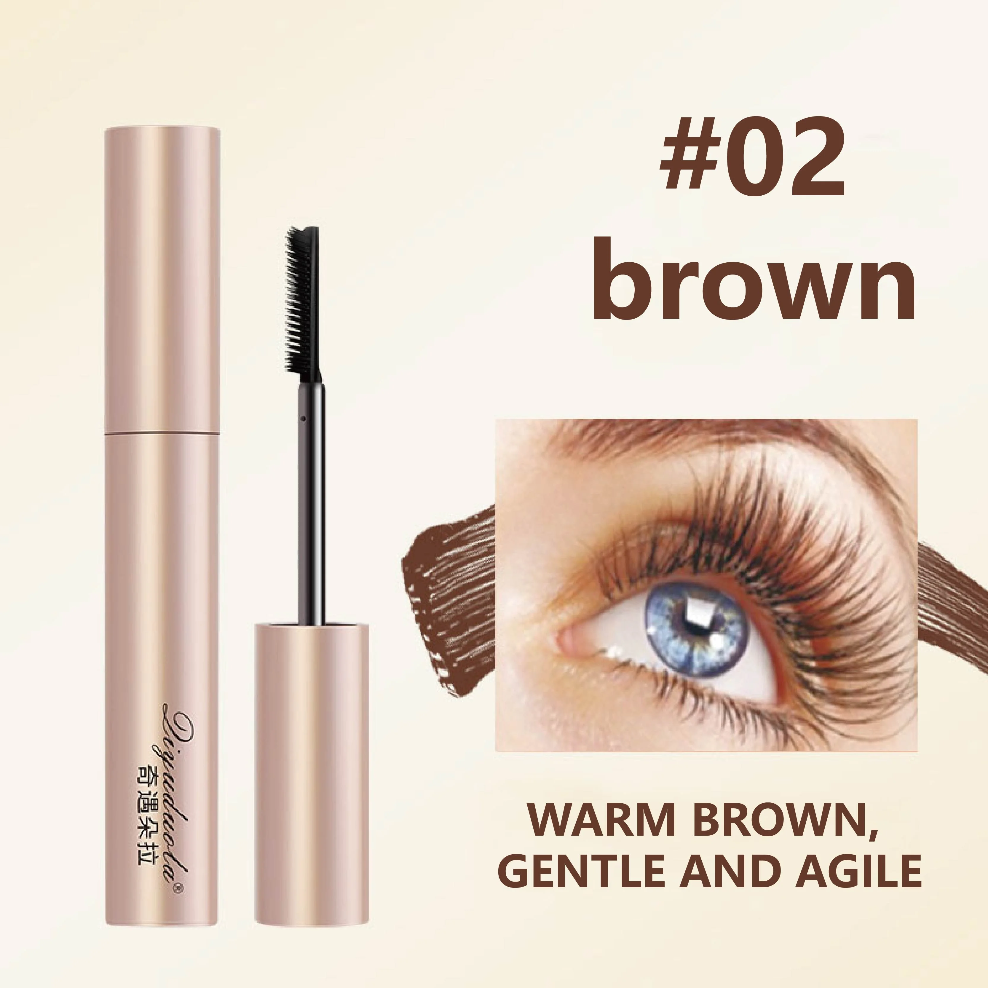 Private Label Mascara 2 In 1 Eye Lash Mascara Thick Curling 4D Double Head Mascara for Women