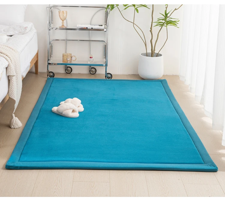 velvet tatami Floor Mat Baby Kids Room Crawling Carpets Large Rugs for Modern Living Room