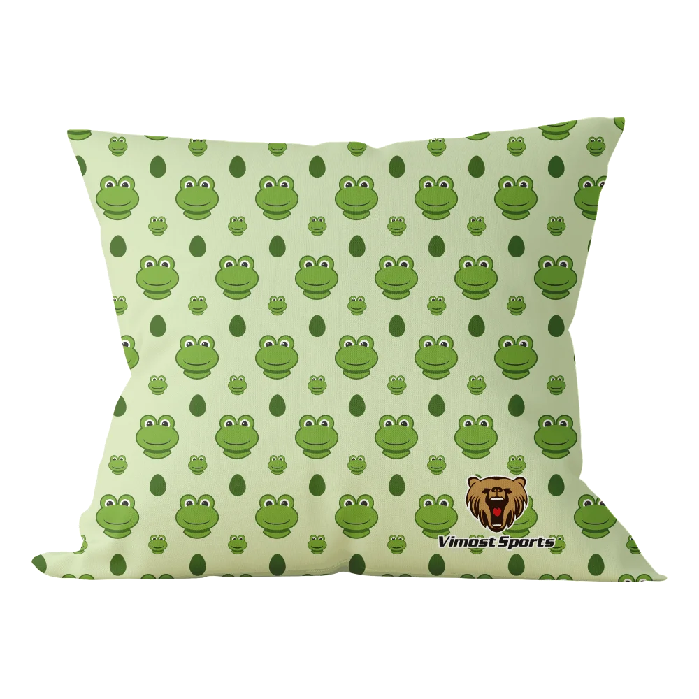 custom geometry  Decorative pillow cover kids frog cushion cover square pillowcase