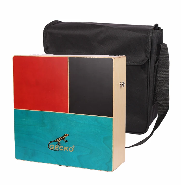 GECKO C-69 Portable Cajon box drum Dual playing surface Percussion instrument bongo snare string cajon box drum for traveller