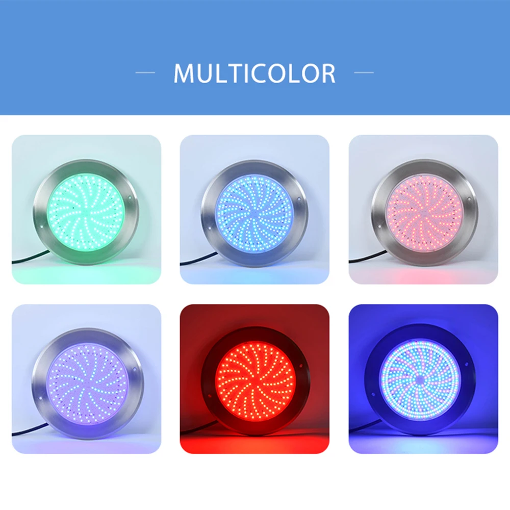 Modern exquisite craftsmanship waterproof LED stainless steel ultra-thin swimming pool light