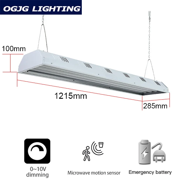 OGJG 100w 200w indoor warehouse garment factory workshop industrial lighting canopy led high bay light