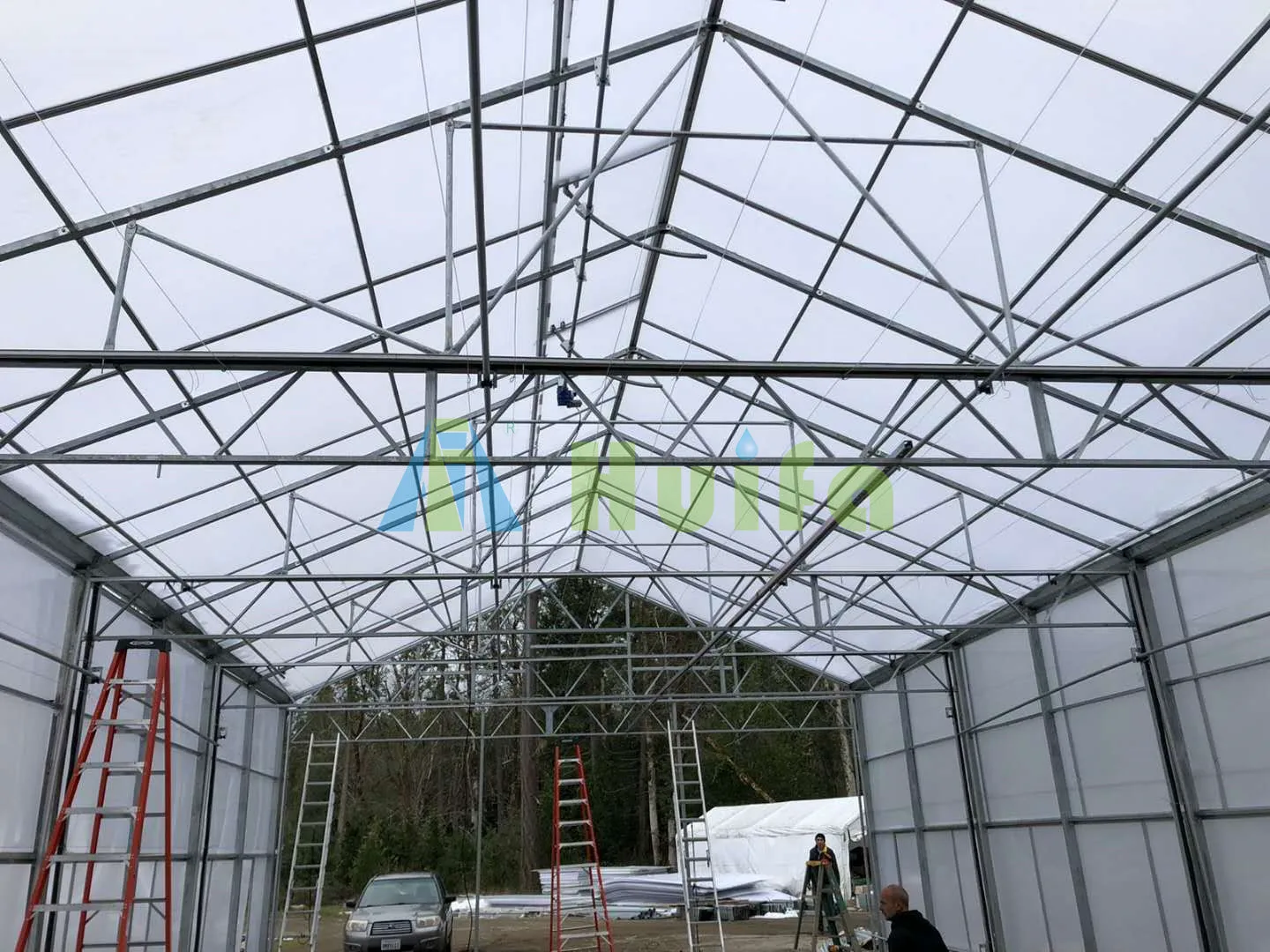 low Cost Greenhouse Hemp Polycarbonate Light Dep Blackout Greenhouse