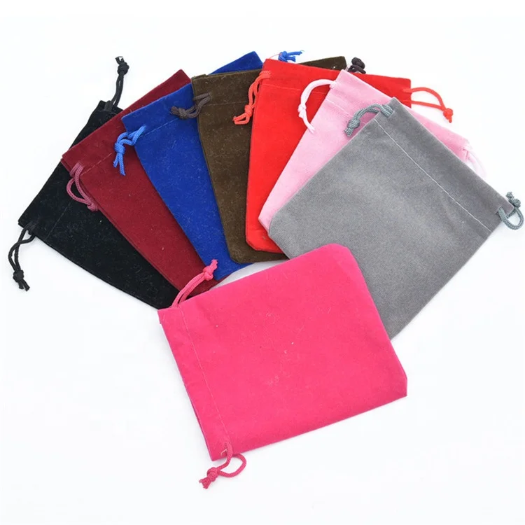 Wholesale Royal Blue Velvet Drawstring Pouch Mobile Phone Packing Gifts Bags