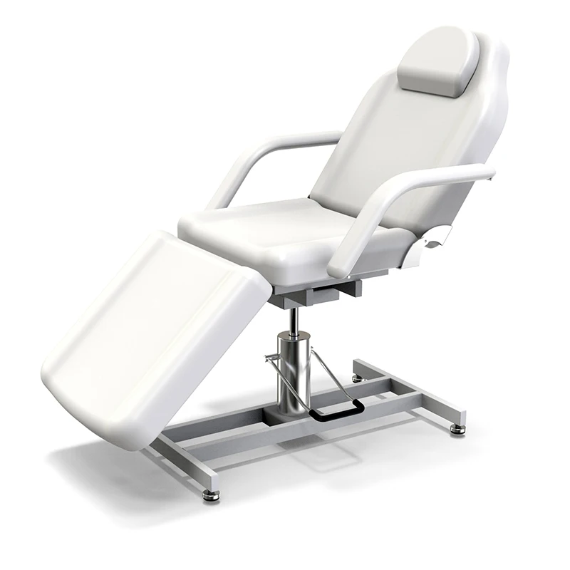 Beauty Chair 360 Degree Rotatable White Cosmetic Facial Chair Adjustable Hydraulic Tattoo Chair