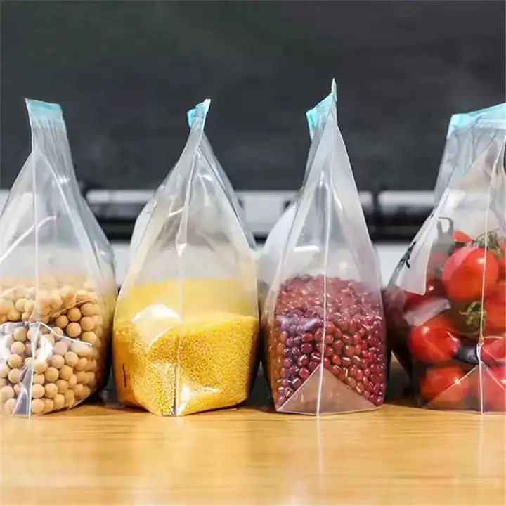 Kinshun Factory Custom Printed Logo Food Cookies Frosted Slider Wrap Dispenser Compostable Storage Freezer Plastic Ziplock Bags