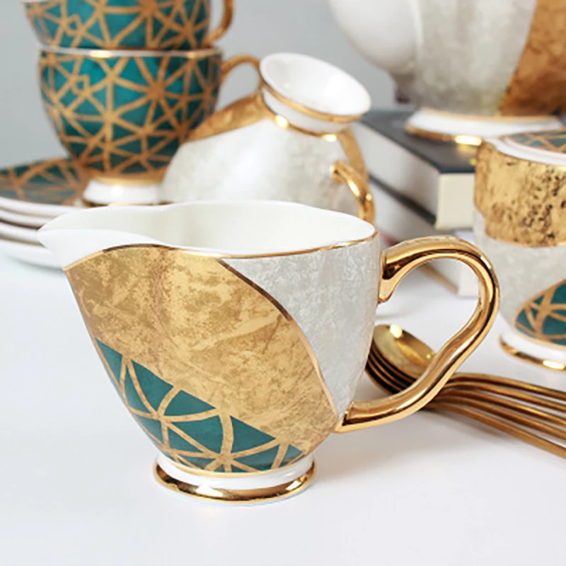 good quality New design factory price hot selling ceramic coffee cup pot set and saucer for home and restaurant usage